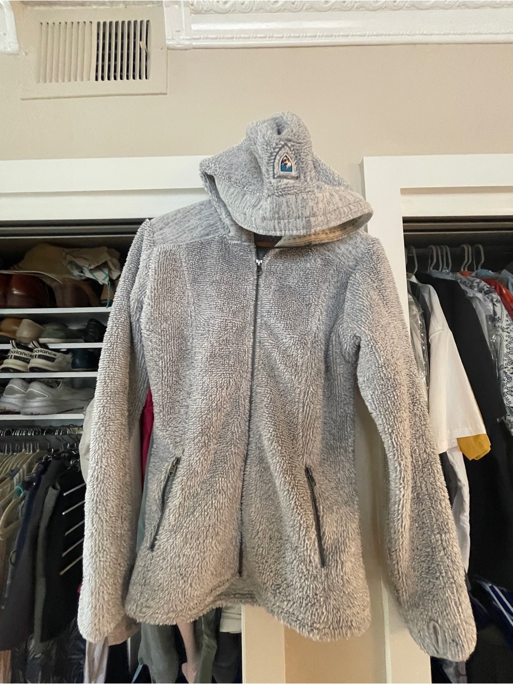 Kuhl Light Gray Plush Zip Hoodie